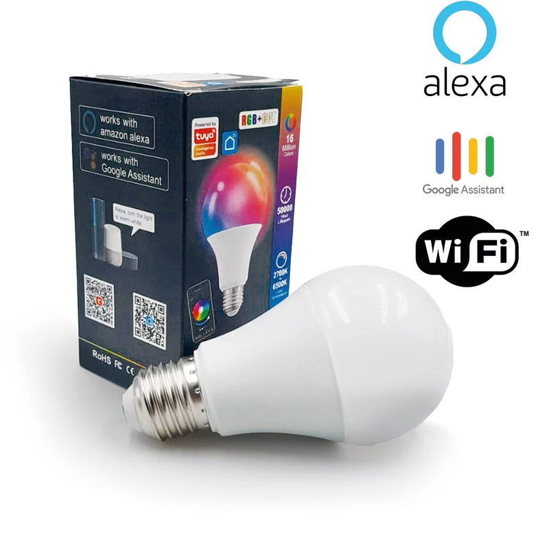 15W Lâmpada Inteligente Rgb Smart Life Tuya Para Alexa E Google Assistant