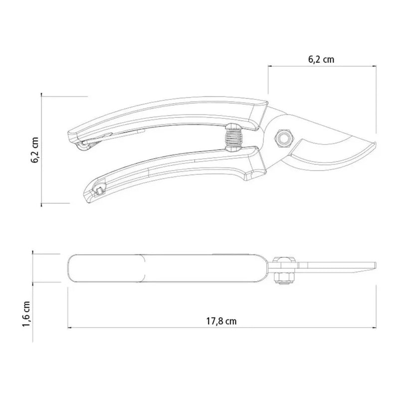 Tesoura de Poda Para Jardinagem Tramontina 78300 Bypass