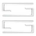 4 Estante Livros Prateleiras Nichos Branco Decorativa Sala Quarto Infantil Branco Preto