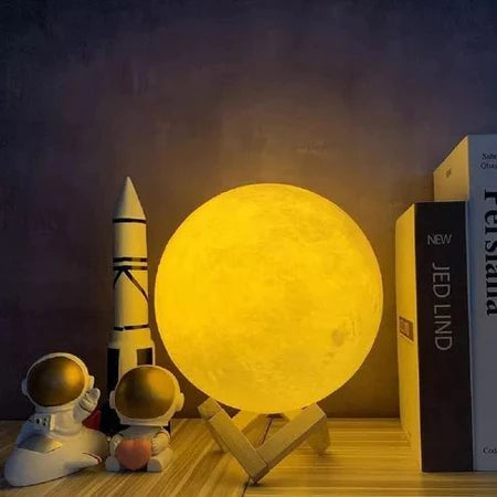 Luminária Abajur 3d Touch Rgb 16cm Rgb Planeta Saturno