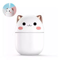 Umidificador De Ar Gato Gatinho Coelho Fofo 200ml Com Claro Noturna Névoa Fresca