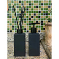 Kit Lavabo Moderno c/ 3 Peças Preto Fosco Difusor Aromatizador e Saboneteira Banheiro Sala Escritório