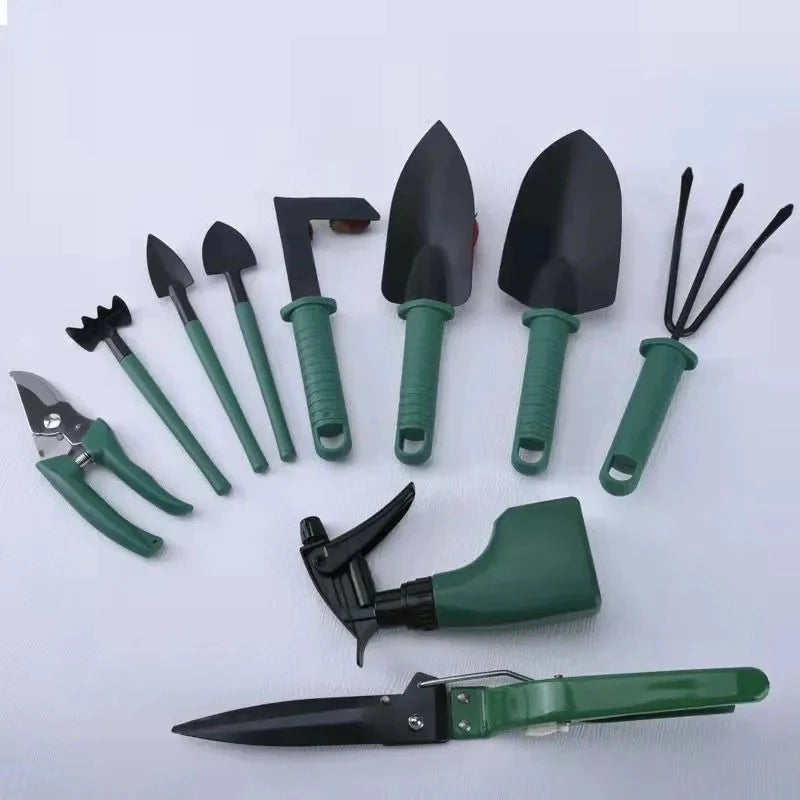 Kit Para Jardinagem Hagra Jardim Jogo Ferramentas Grama Corta Galhos Maleta Pás Poda 10 Peças Com Maleta 277301