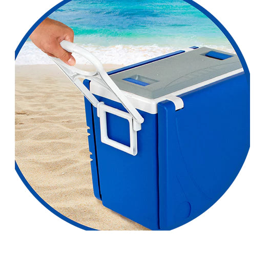 SUPER CAIXA TÉRMICA COM 2 MESAS E 2 BANQUETAS INTEGRADAS COOLER MULTIFUNCIONAL 5 EM 1 – 32 LITROS TOY 25857