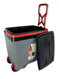 Cooler Termico com Rodinhas 34 Litros Caixa Termica Camping Pesca Praia Super Térmica