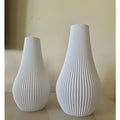 Vaso Cachepot Ibiza Decorativo Detalhes em Linhas - Vaso Alto - Impressão 3D
