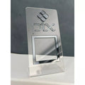 Placa Pix Pagamento QrCode de Mesa Balcão c/ base - Acrílico