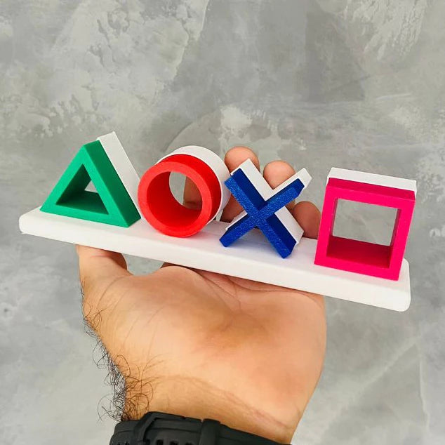 Promoção Letreiro Decorativo Gamer Símbolo Ps Icons Playstation Ícones 2 Cores