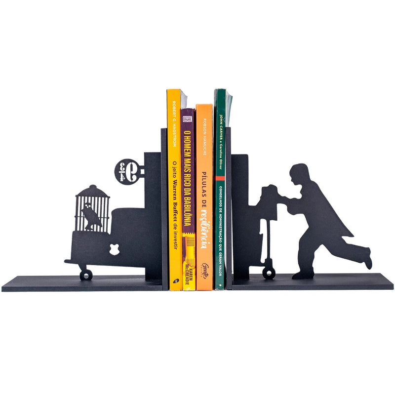 Suporte de livros harry potter estacao 9 3/4 em mdf pronta entrega