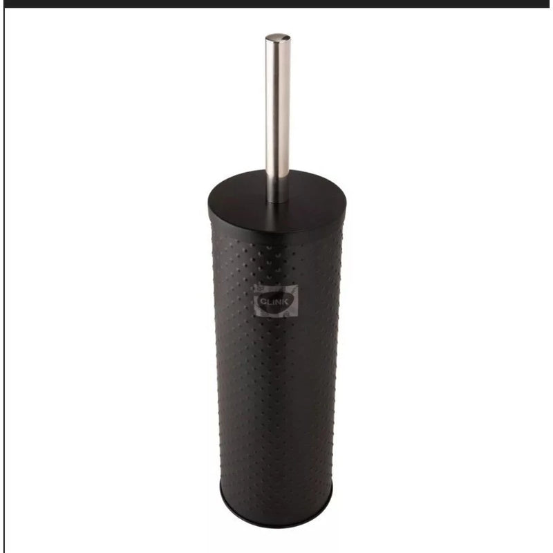 Escova De Vaso Sanitário Cabo E Tampa Bambu OucBranco Ou Preto 9.7 x 9.7 x 38CM Com Suporte
