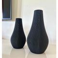Vaso Cachepot Ibiza Decorativo Detalhes em Linhas - Vaso Alto - Impressão 3D