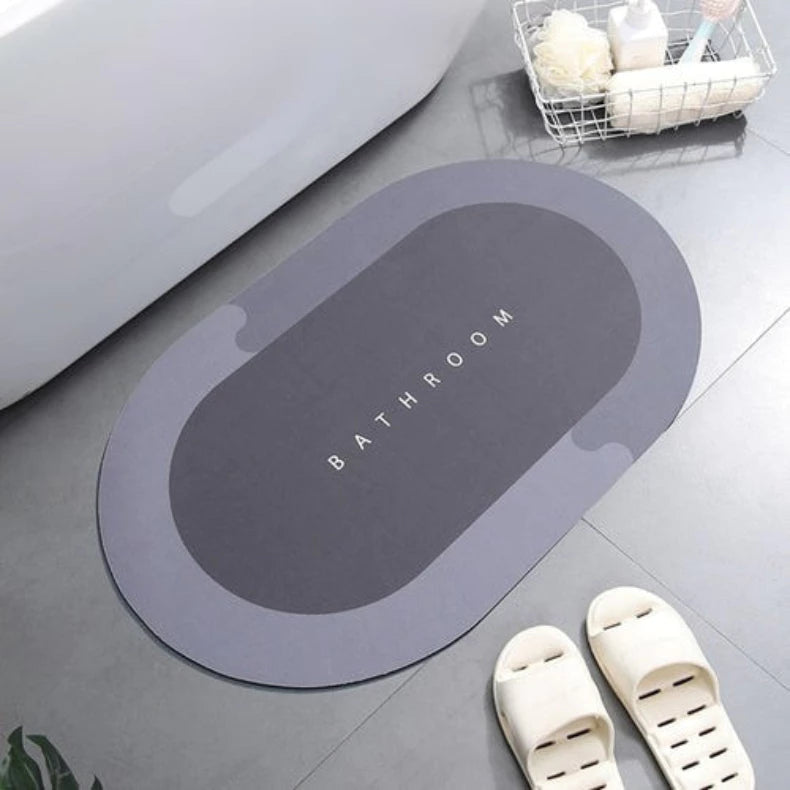 kit Tapete para Banheiro de Secagem Rápida e Super Absorvente - Ideal para Chuveiro, Cozinha e Varanda