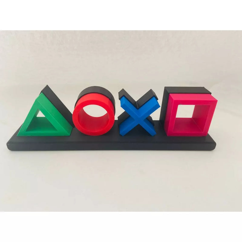 Promoção Letreiro Decorativo Gamer Símbolo Ps Icons Playstation Ícones 2 Cores