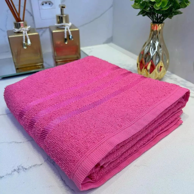 Toalha de Banho Super Luxo Felpuda Ultra Macia 100% Algodão Puro 1,30x65 Alta Absorção Cor Vibrante