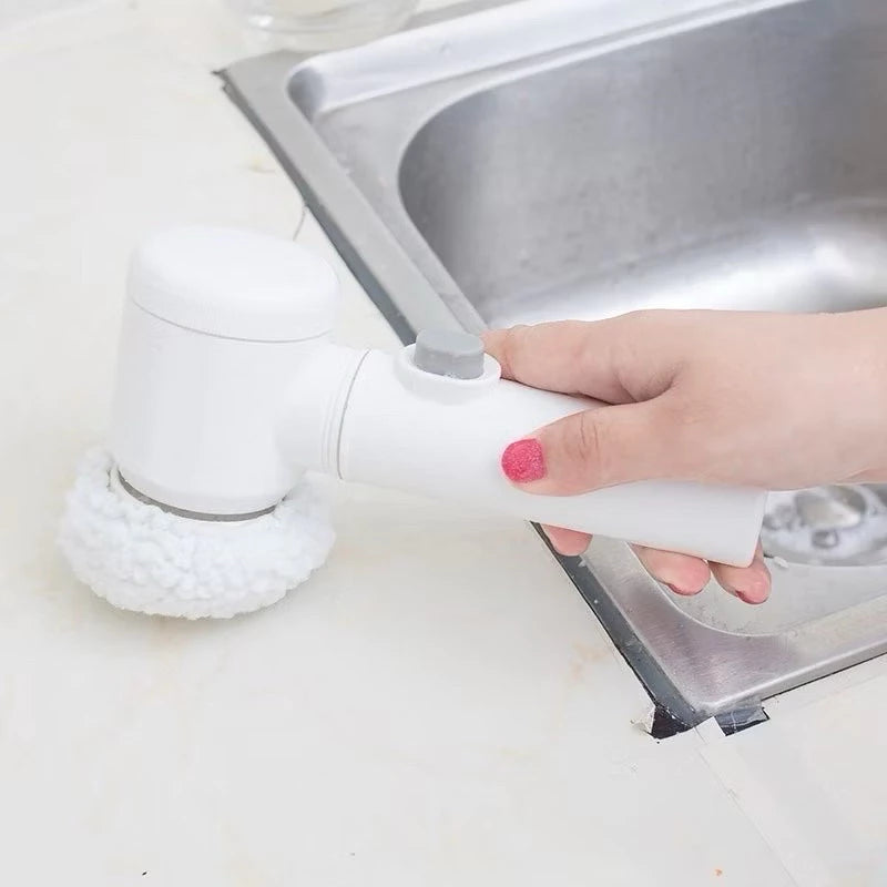 Escova Eletrica de Limpeza 5 em 1 Sem Fio Limpador Multiuso Pratico Para Cozinha , Banheiro prático