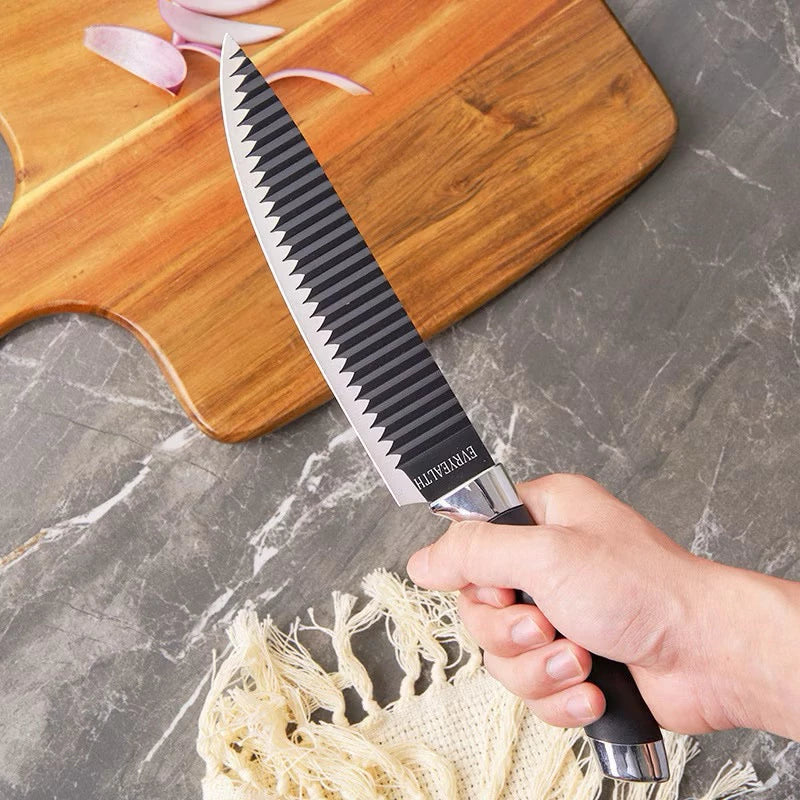 Kit De 6 Facas Churrasco Cozinha Profissional Antiaderente
