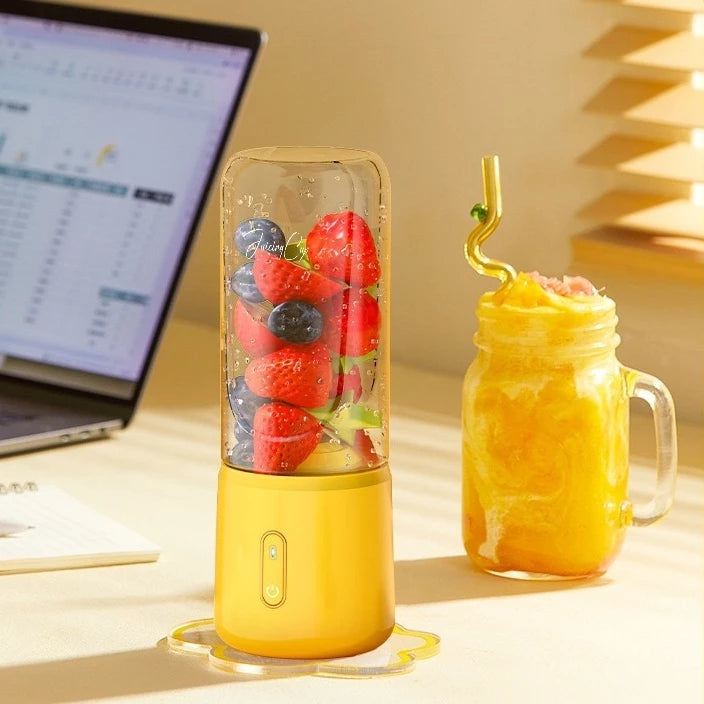 500ml espremedor elétrico mini liquidificador portátil 6 lâminas poderoso suco de alimentos liquidificador leite -ZJ189