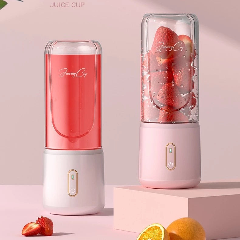 500ml espremedor elétrico mini liquidificador portátil 6 lâminas poderoso suco de alimentos liquidificador leite -ZJ189