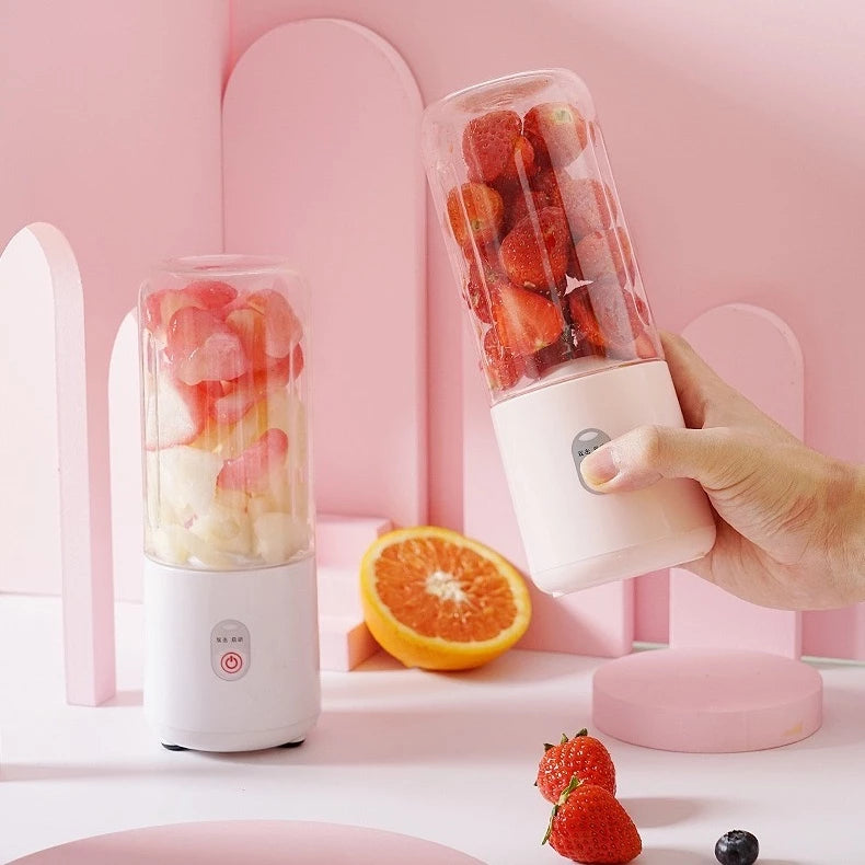 500ml espremedor elétrico mini liquidificador portátil 6 lâminas poderoso suco de alimentos liquidificador leite -ZJ189