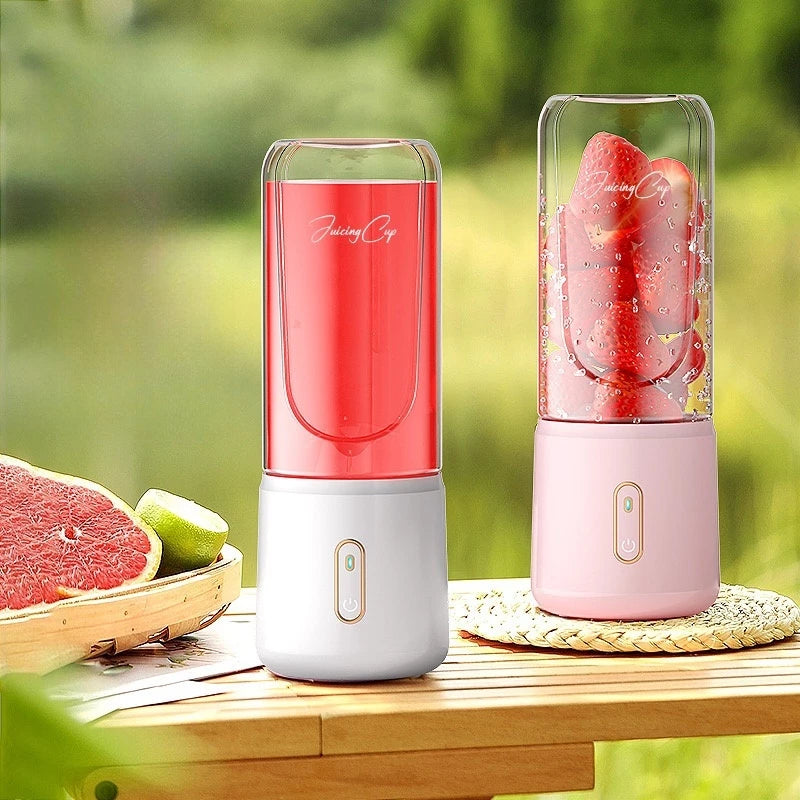 500ml espremedor elétrico mini liquidificador portátil 6 lâminas poderoso suco de alimentos liquidificador leite -ZJ189