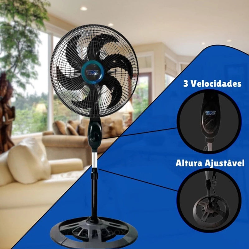 Ventilador 105cm-130cm Ajuste De Altura Livremente 110v 220v Ventilador--Envio imediato