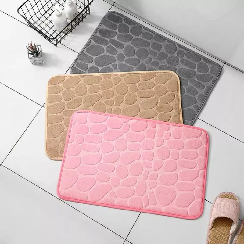 Kit Tapete de Banheiro Decoração em Relevo Lavatório Banheiro Sala
