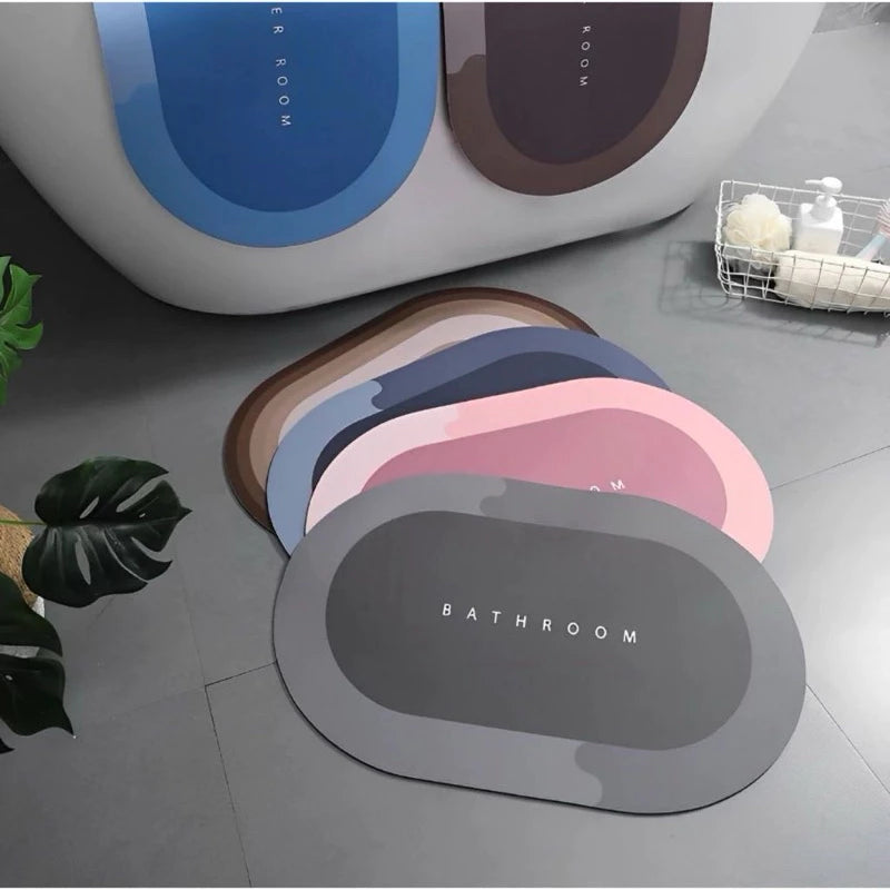 kit Tapete para Banheiro de Secagem Rápida e Super Absorvente - Ideal para Chuveiro, Cozinha e Varanda