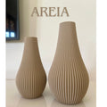 Vaso Cachepot Ibiza Decorativo Detalhes em Linhas - Vaso Alto - Impressão 3D