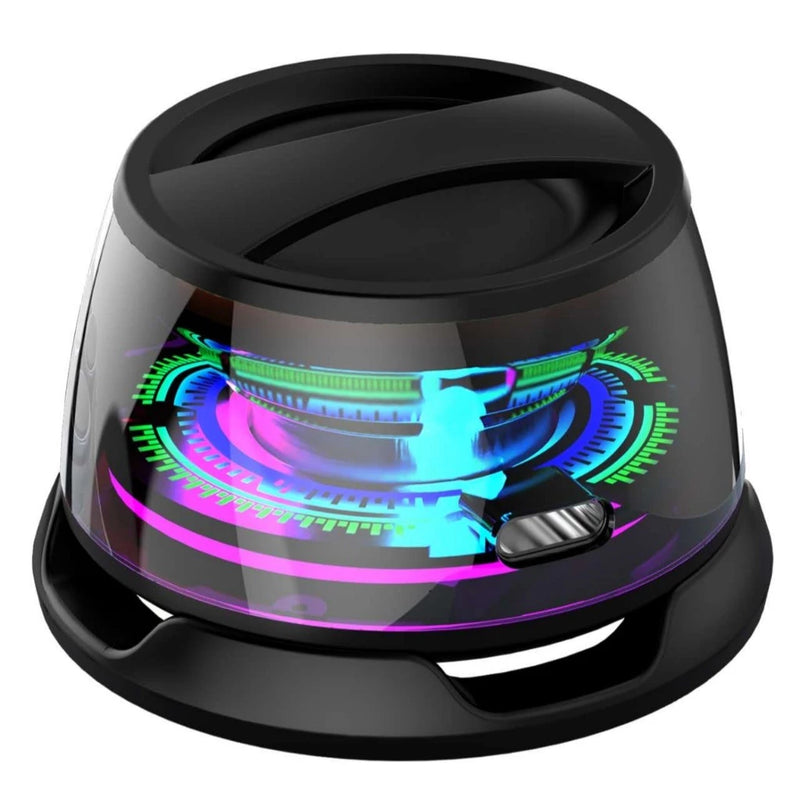 Edificador Hecate G200 Portátil Bluetooth 5.4Magnético Mini Caixa De Som RGB Iluminação Alto-falante ao Ar Livre