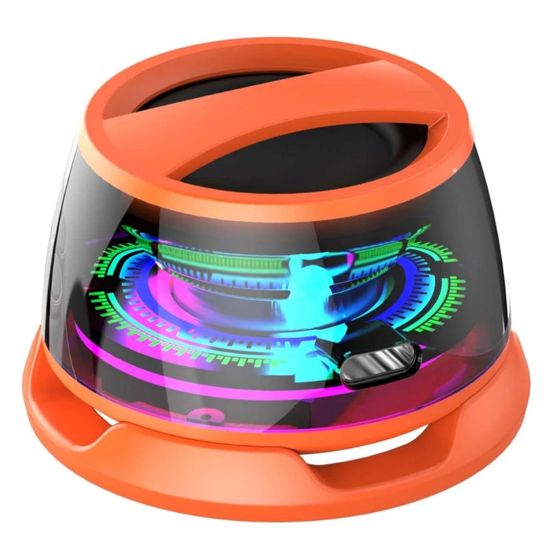 Edificador Hecate G200 Portátil Bluetooth 5.4Magnético Mini Caixa De Som RGB Iluminação Alto-falante ao Ar Livre
