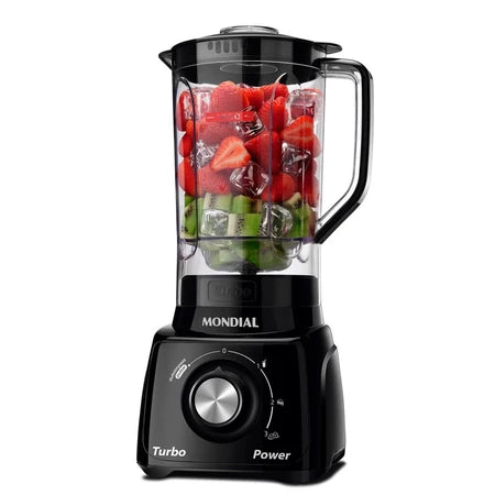 Liquidificador 3 velocidades Turbo Power preto