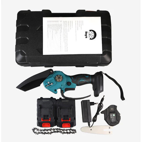 Mini Motosserra Elétrica Portátil Hagra Bivolt 2 Baterias