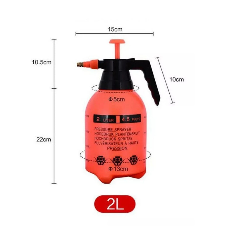 Pulverizador Borrifador Spray Para Jardinagem Multiuso Alta Pressão 2 Litros Com Trava